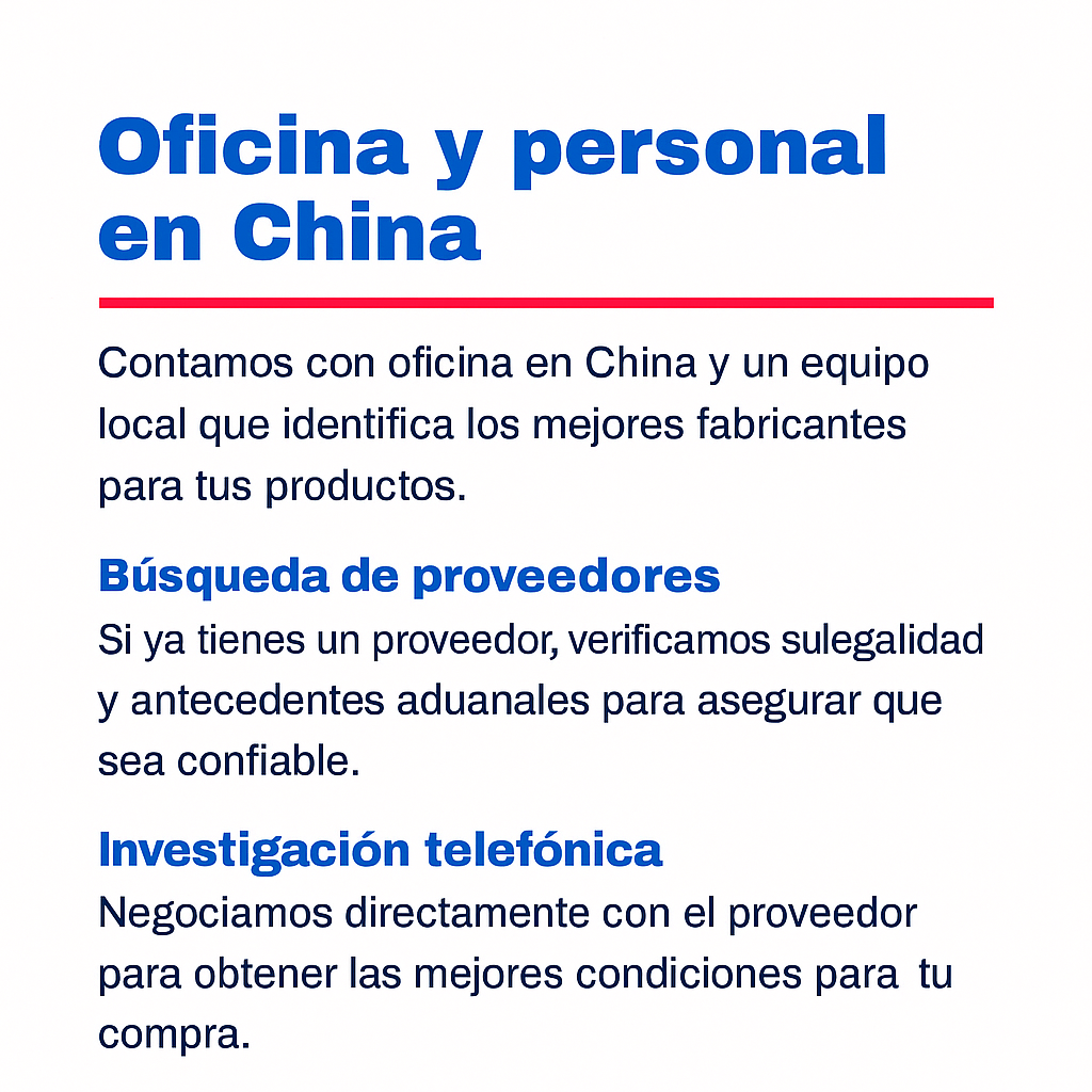 Negociamos directamente con el proveedor en china o EU para obtener las mejores condiiones par tu compra